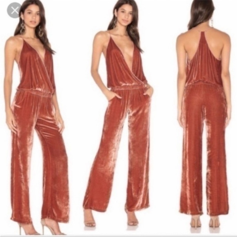 Young Broke & Fabulous Velvet Jumpsuit